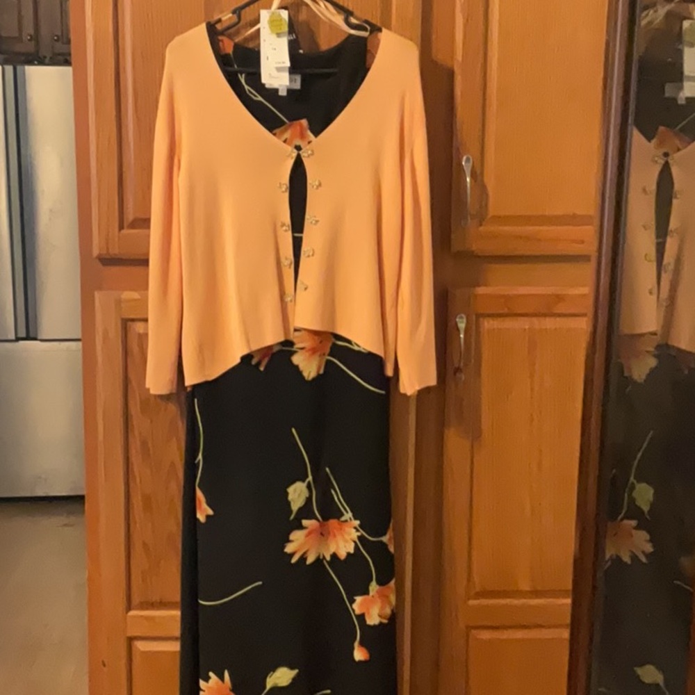 New with tags  two piece dress and cardigan set size 14